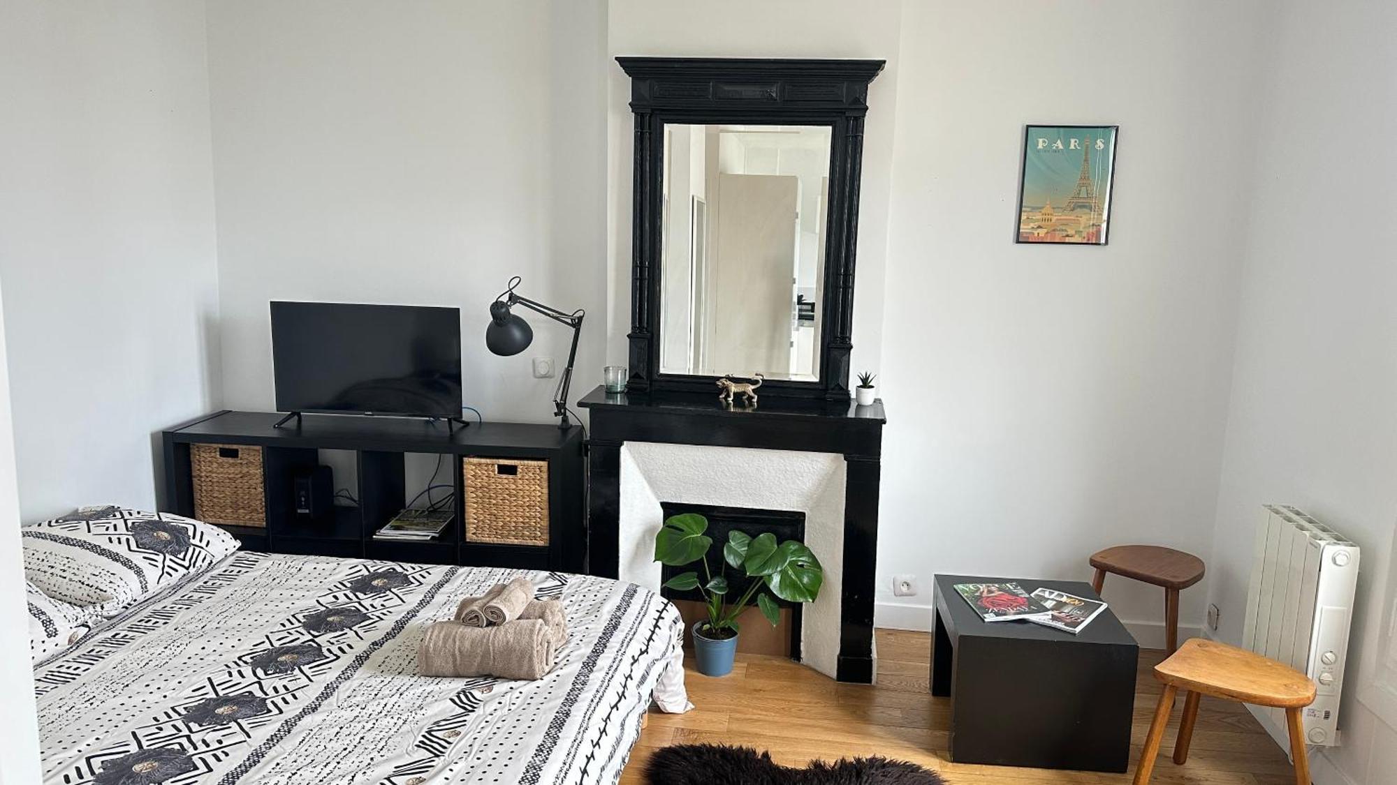 Apartament Charmant Studio Au Coeur Du 18E Paryż Zewnętrze zdjęcie