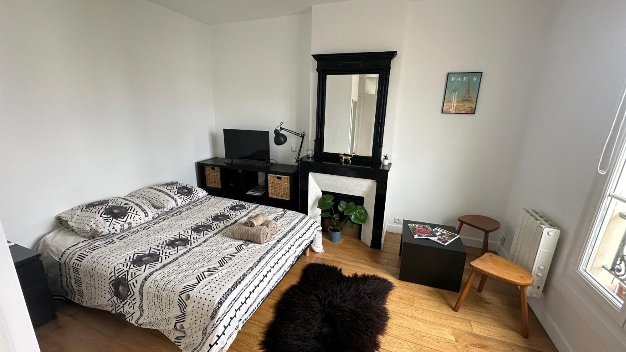 Apartament Charmant Studio Au Coeur Du 18E Paryż Zewnętrze zdjęcie