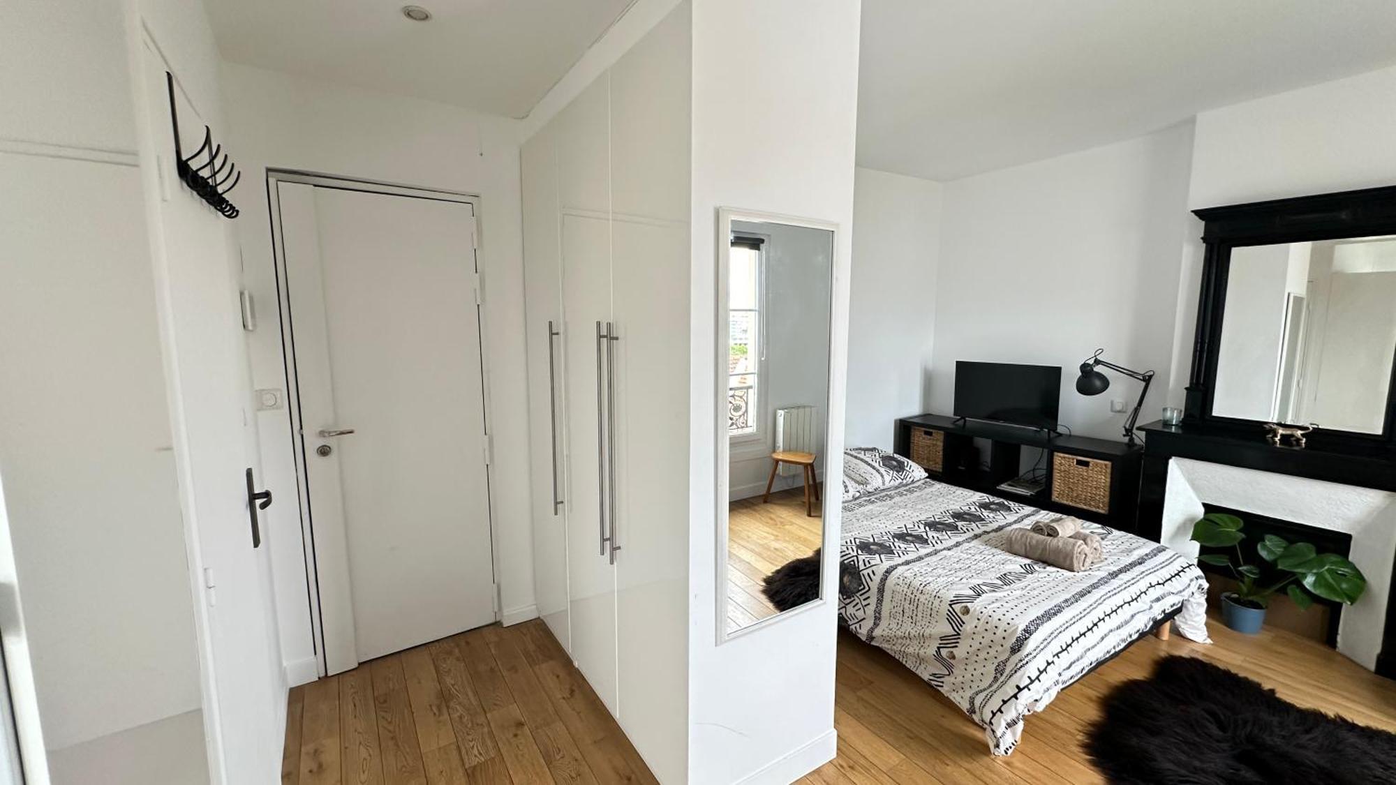 Apartament Charmant Studio Au Coeur Du 18E Paryż Zewnętrze zdjęcie